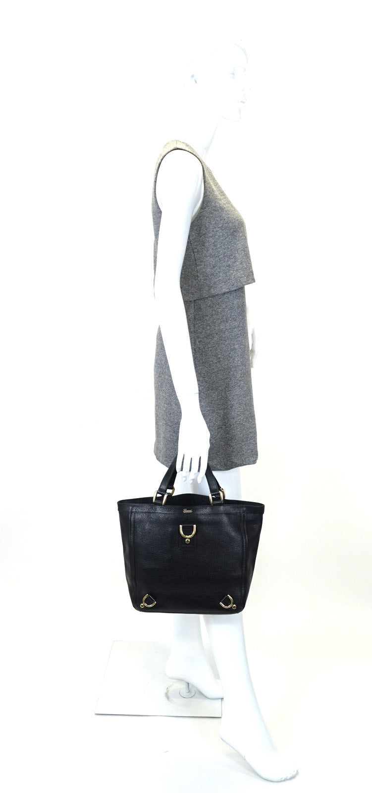 Gucci Abbey Leather D-Ring Medium Tote Bag