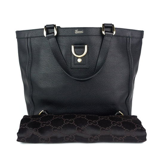 Gucci Abbey Leather D-Ring Medium Tote Bag