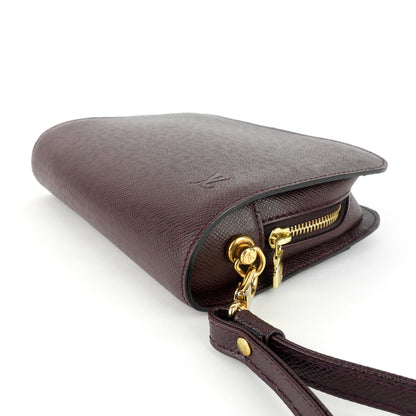 Louis Vuitto Pochette Baikal Acajou Taiga Leather Bag