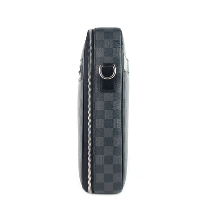 Louis Vuitto Steeve Damier Graphite Canvas Briefcase Bag