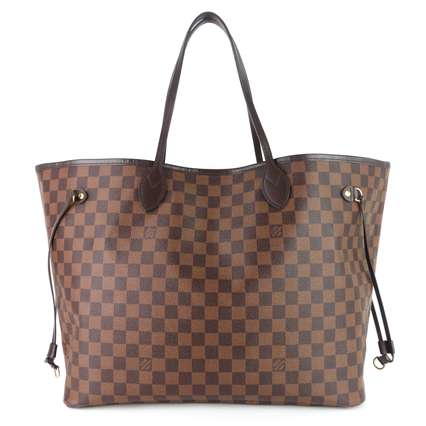 Louis Vuitto Neverfull GM with Pouch Damier Ebene Tote Bag
