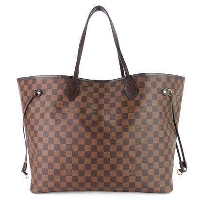Louis Vuitto Neverfull GM with Pouch Damier Ebene Tote Bag