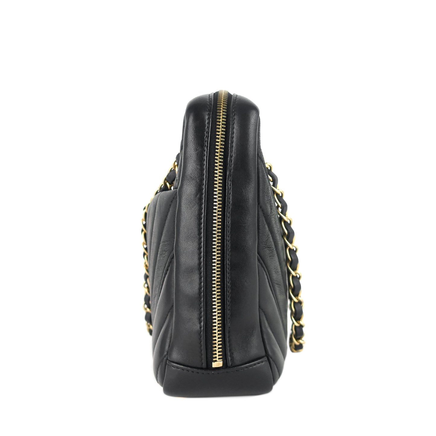 Chanel Chevron Quilted Lambskin Leather Camera Bag