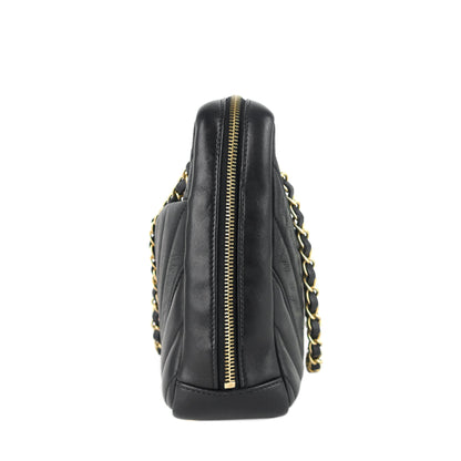 Chanel Chevron Quilted Lambskin Leather Camera Bag