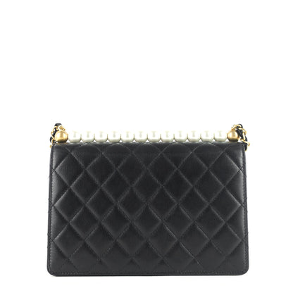 Chanel Chic Pearls Mini Lambskin Leather Bag