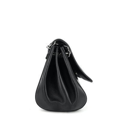 Chanel Lambskin Leather Fliplock Shoulder Bag