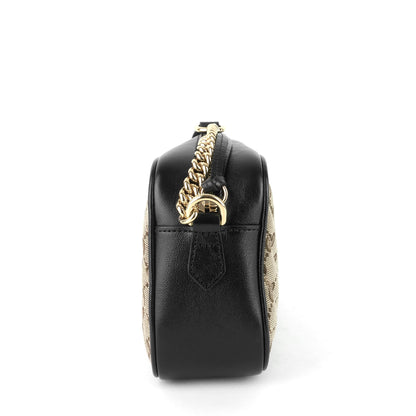 Gucci Marmont Small GG Canvas Chain Shoulder Bag