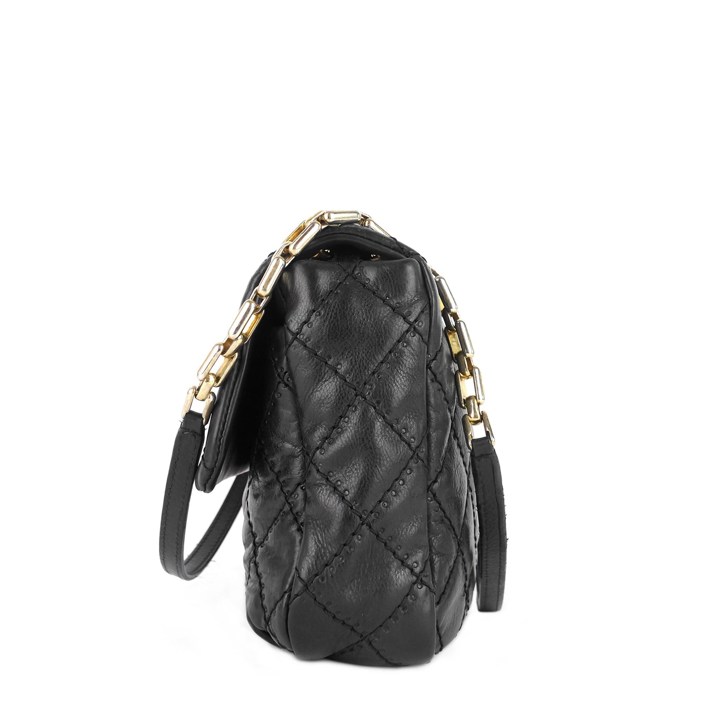 Chanel Retro Chain Medium Calfskin Leather Flap Bag