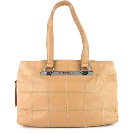 Chanel Choco Bar Caviar Shoulder Bag
