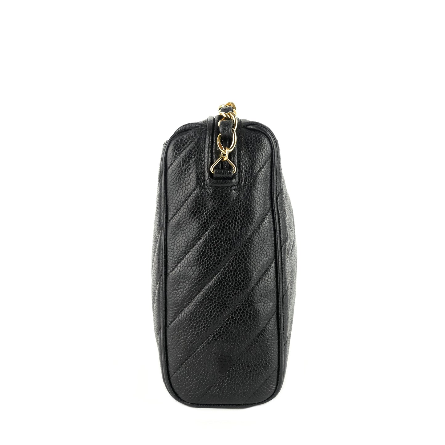 Chanel Quilted Caviar Leather CC Camera Bag