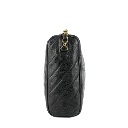 Chanel Quilted Caviar Leather CC Camera Bag