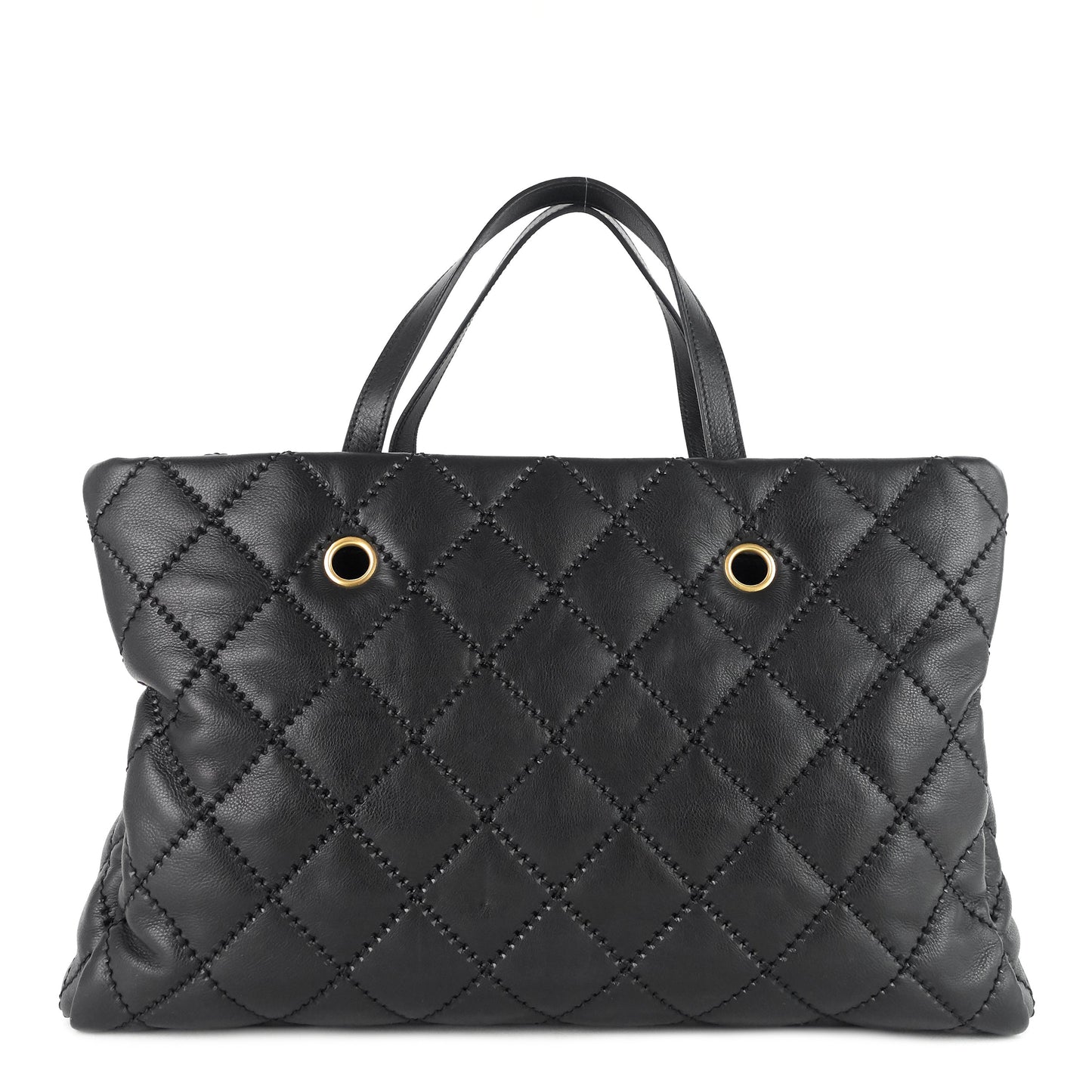Chanel Retro Chain Large Calfskin Leather Shopping Tote Bag