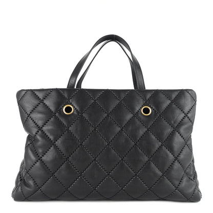 Chanel Retro Chain Large Calfskin Leather Shopping Tote Bag