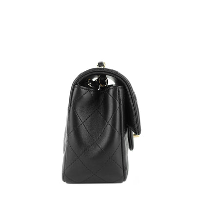 Chanel Classic Mini Lambskin Leather Single Flap Bag