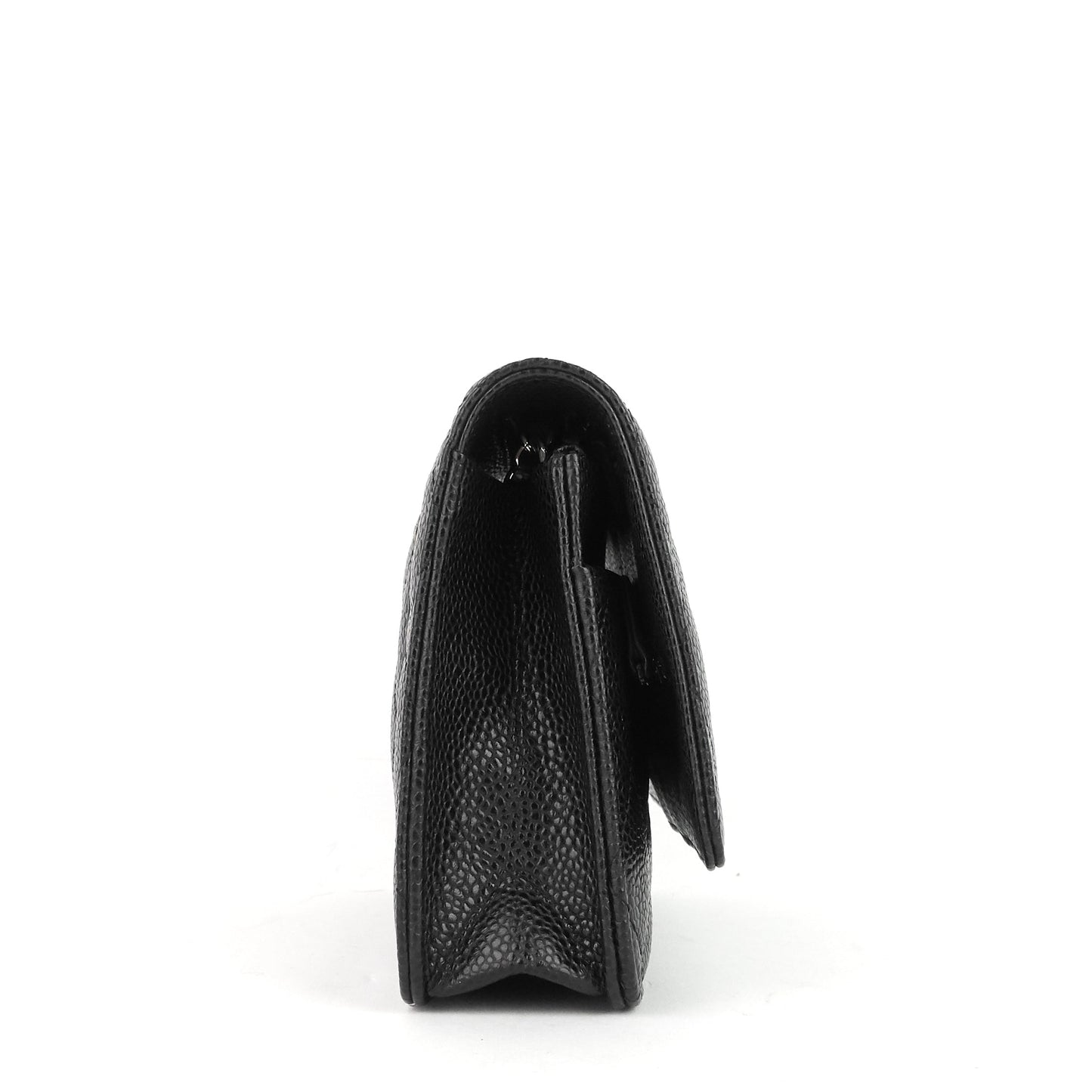 Chanel WOC Pebbled Caviar Leather Wallet on Chain Bag