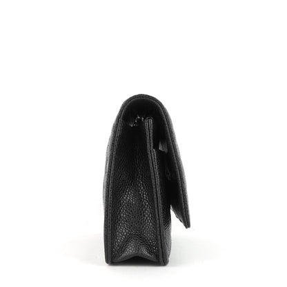 Chanel WOC Pebbled Caviar Leather Wallet on Chain Bag