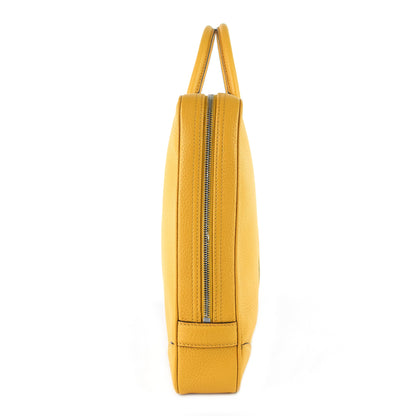 Louis Vuitto Porte-Documents Voyage PM Yellow Taurillon Leather Briefcase Bag