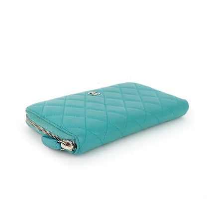 Chanel Classic Zip Around Large Lambskin Wallet