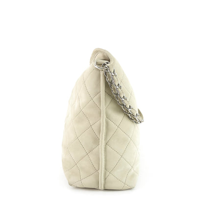 Chanel French Riviera Quilted Suede Hobo Bag