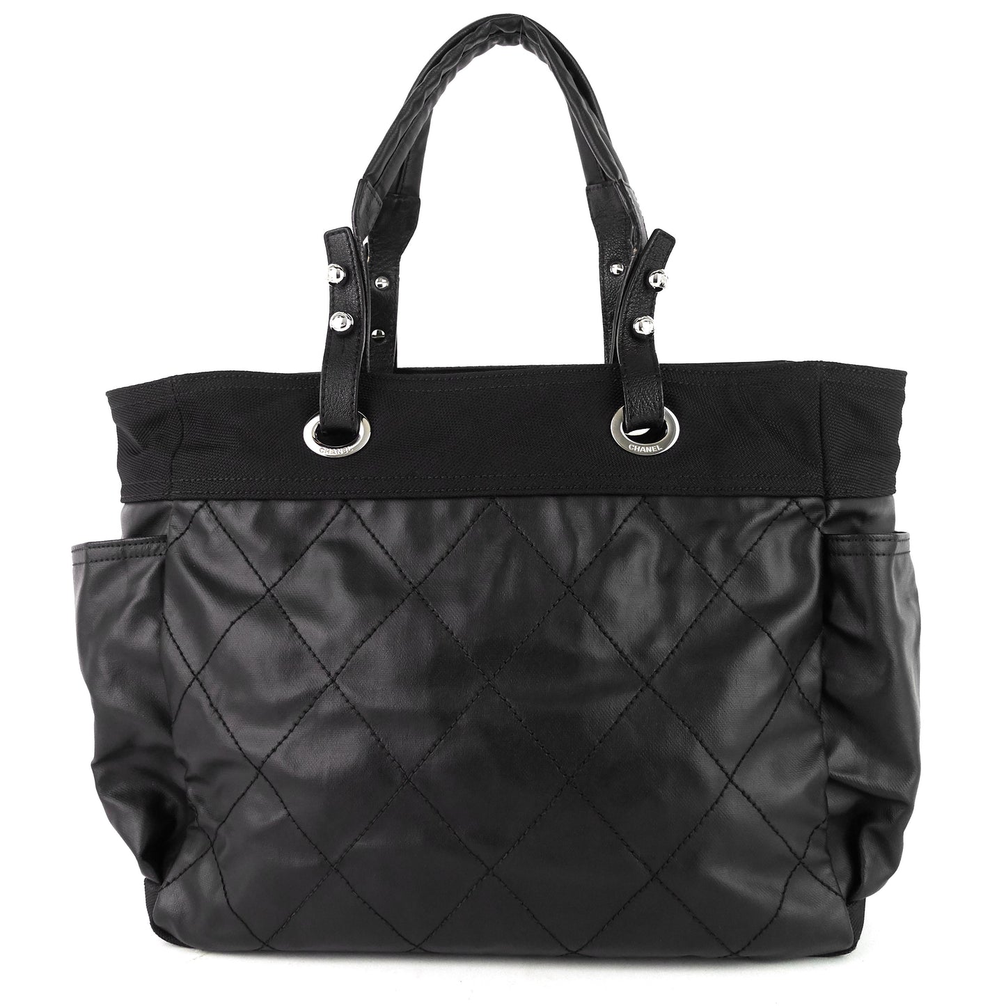 Chanel Paris Biarritz Coated Canvas CC Tote Bag