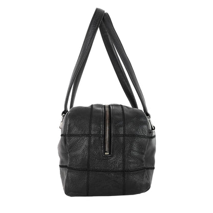 Chanel Choco Bar Quilted Caviar Shoulder Bag