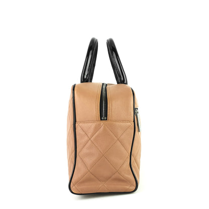 Chanel Boston Caviar Leather Travel Bag