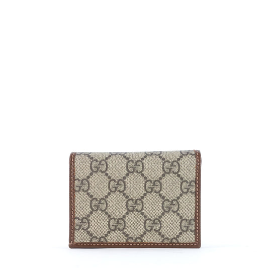 Gucci Horsebit 1955 GG Supreme Canvas Card Case