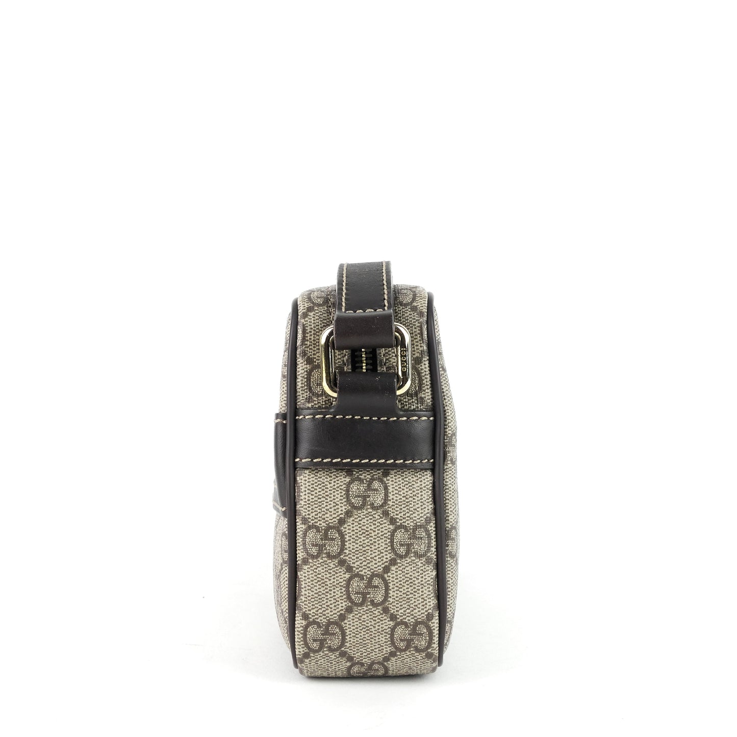 Gucci Front Zip GG Supreme Canvas Camera Bag
