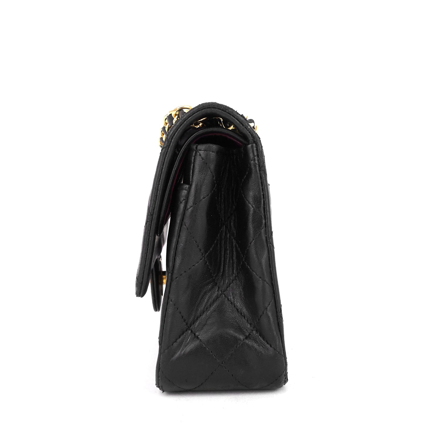 Chanel Double Flap Quilted Lambskin Leather Bag