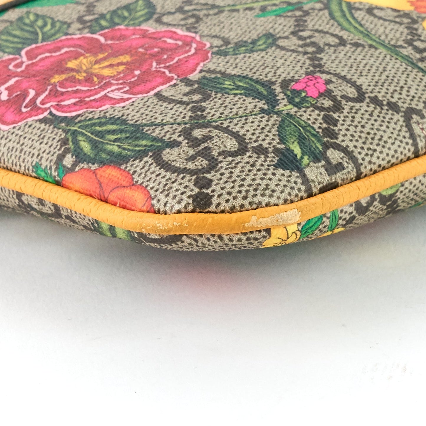 Gucci Ophidia Floral GG Supreme Large Clutch Bag