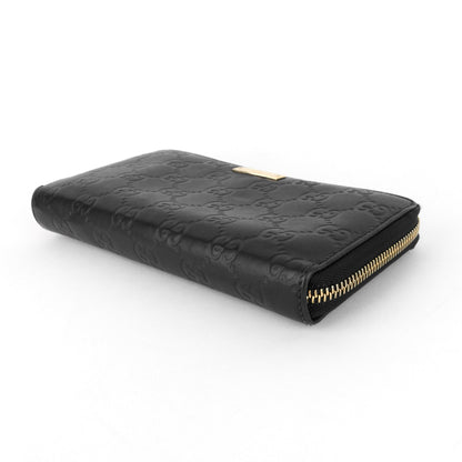 Gucci Zip Around Continental Guccissima Leather Wallet