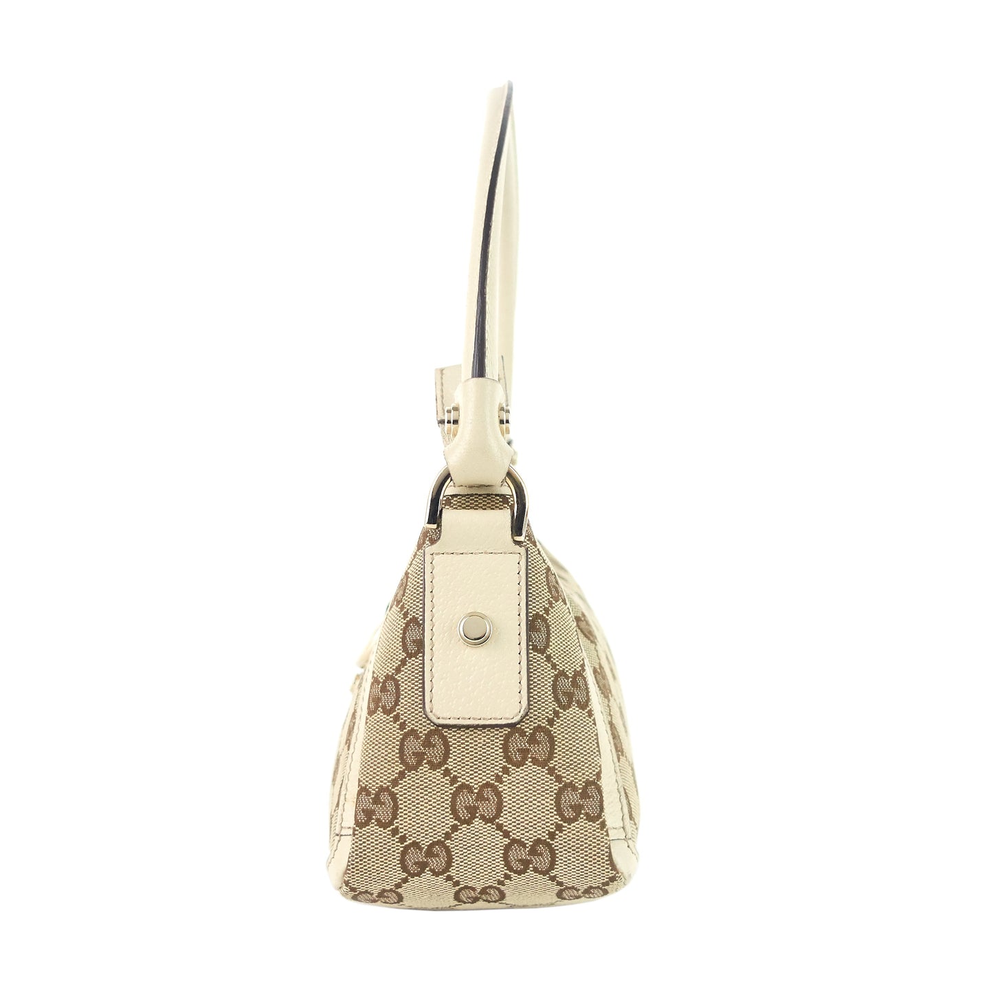 Gucci Abbey D-Ring Monogram Canvas Pochette Bag