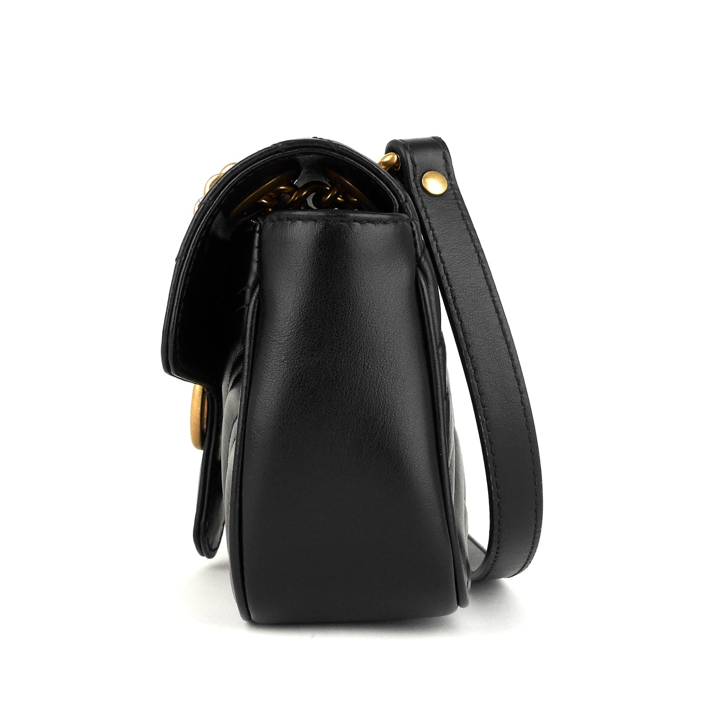 Gucci GG Marmont Mini Chevron Leather Bag
