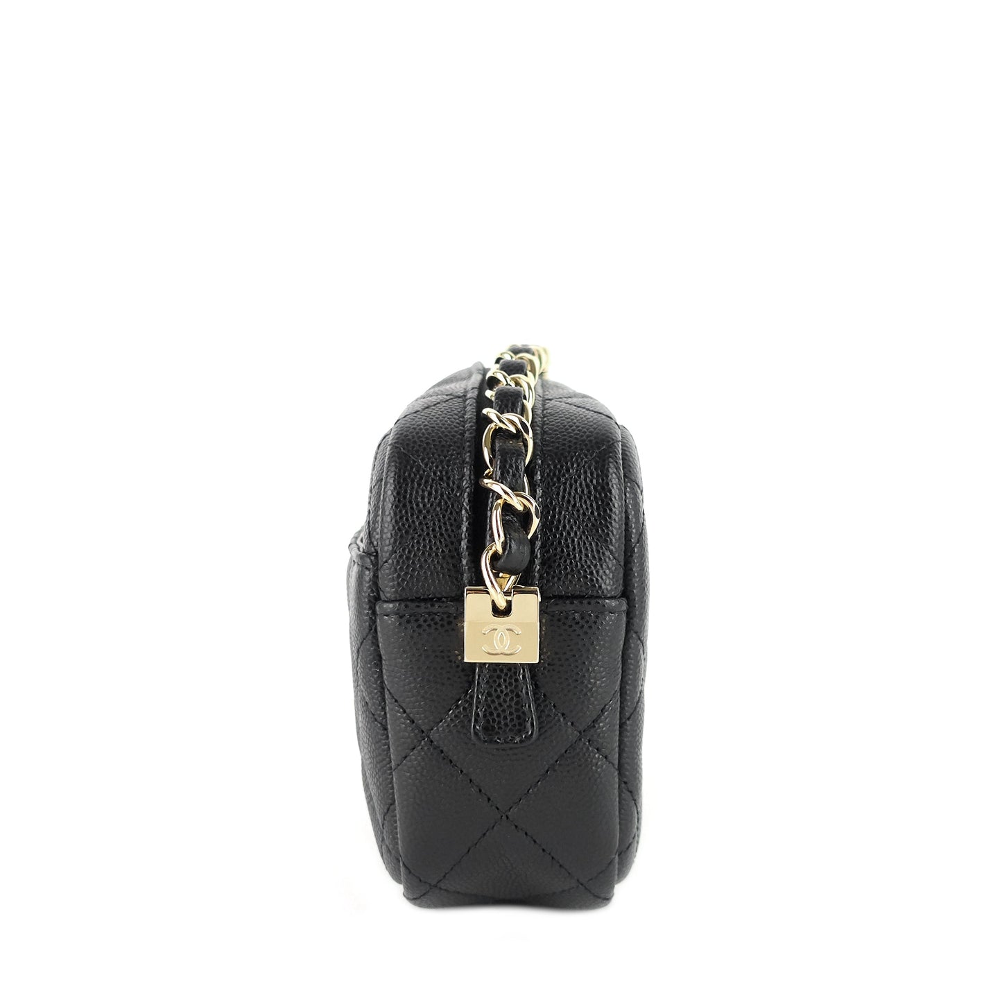 Chanel Camera Case Mini Caviar Leather Bag