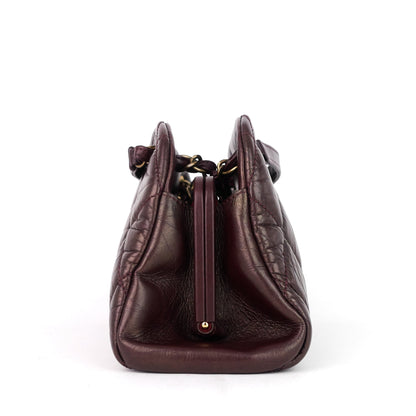 Chanel Just Mademoiselle Aged Calfskin Bowling Bag