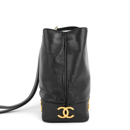 Chanel Lambskin CC Bucket Bag