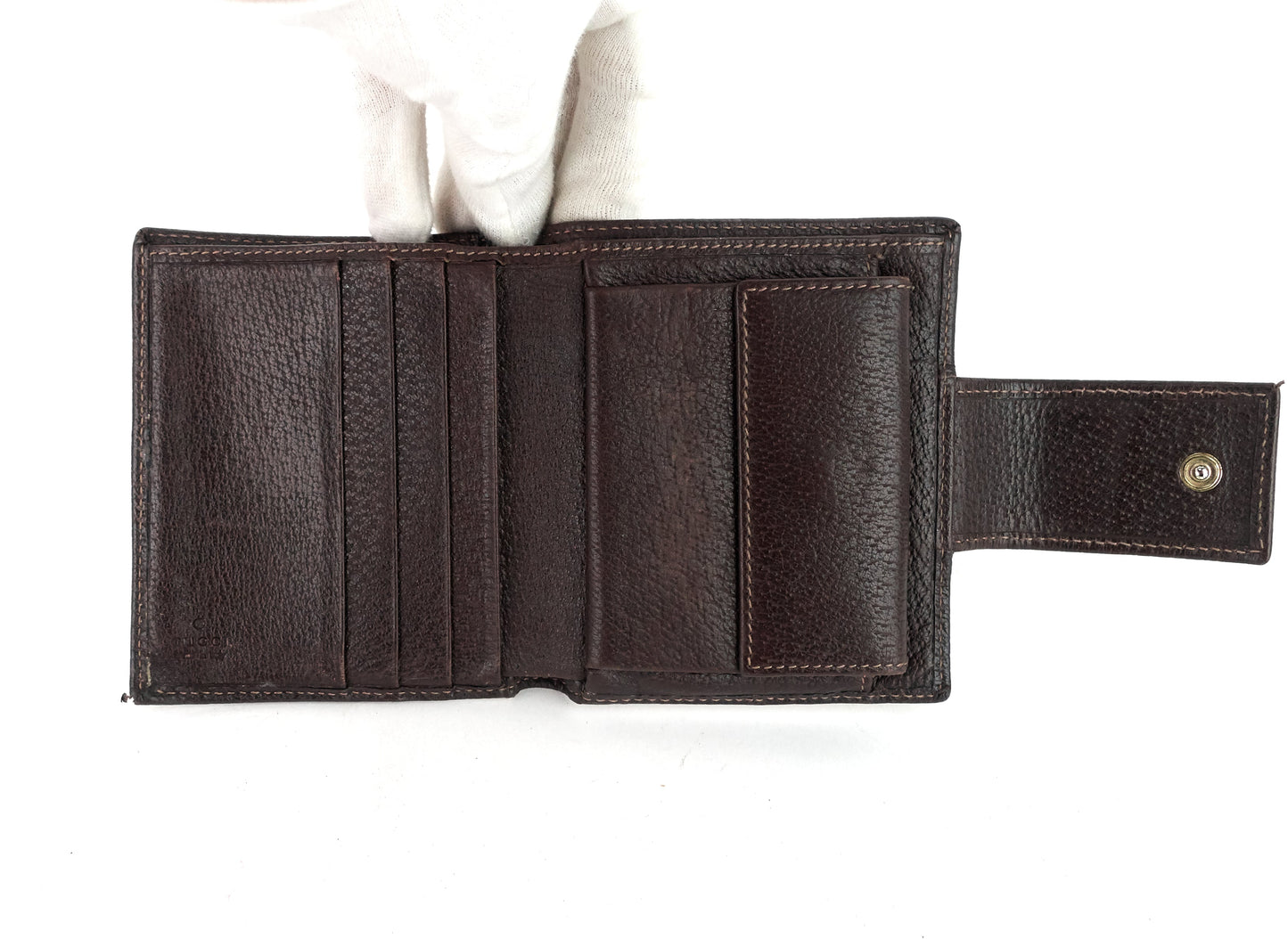 Gucci GG Canvas D-Ring Compact Wallet