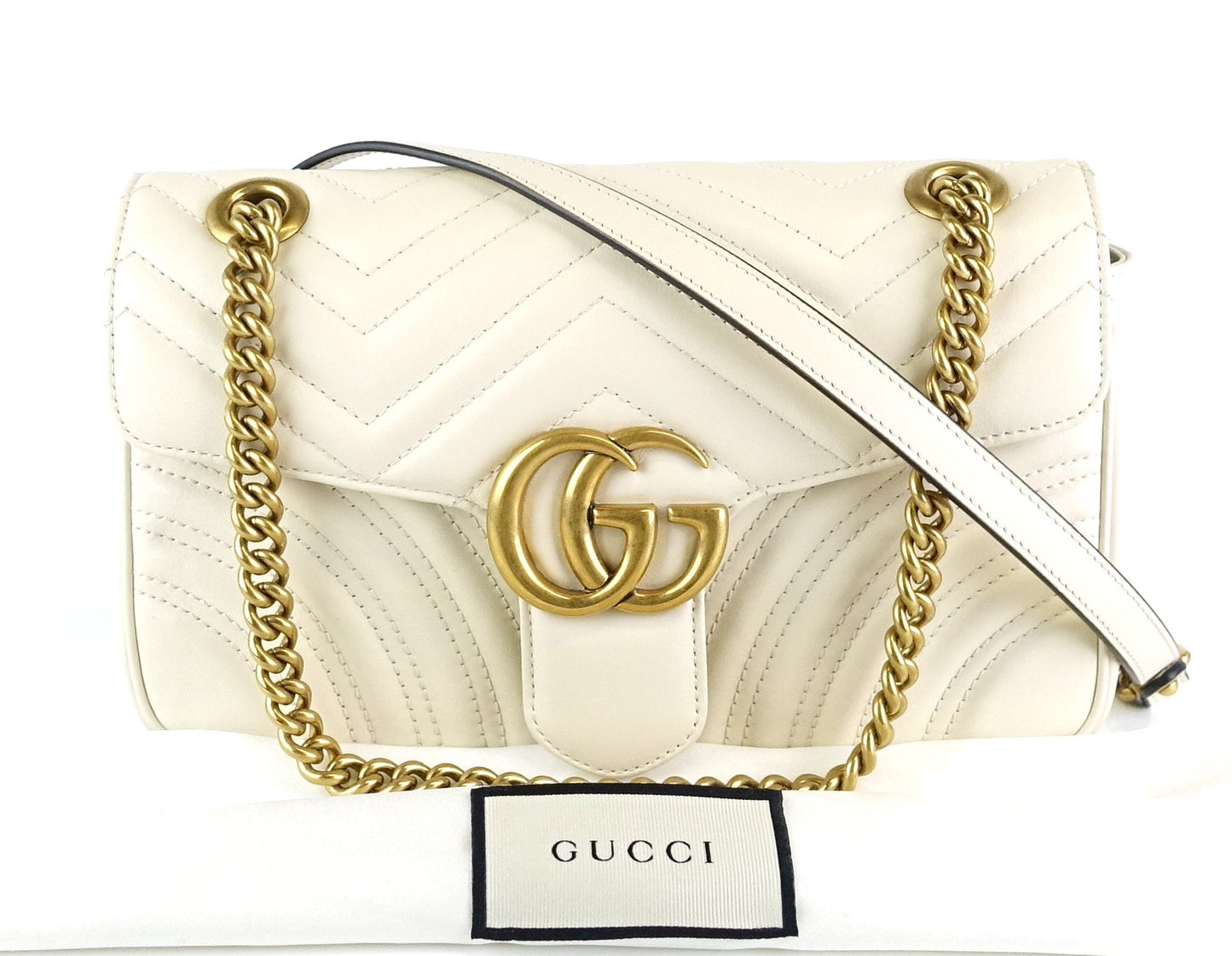 Gucci Marmont Matelasse Chevron Leather Small Bag