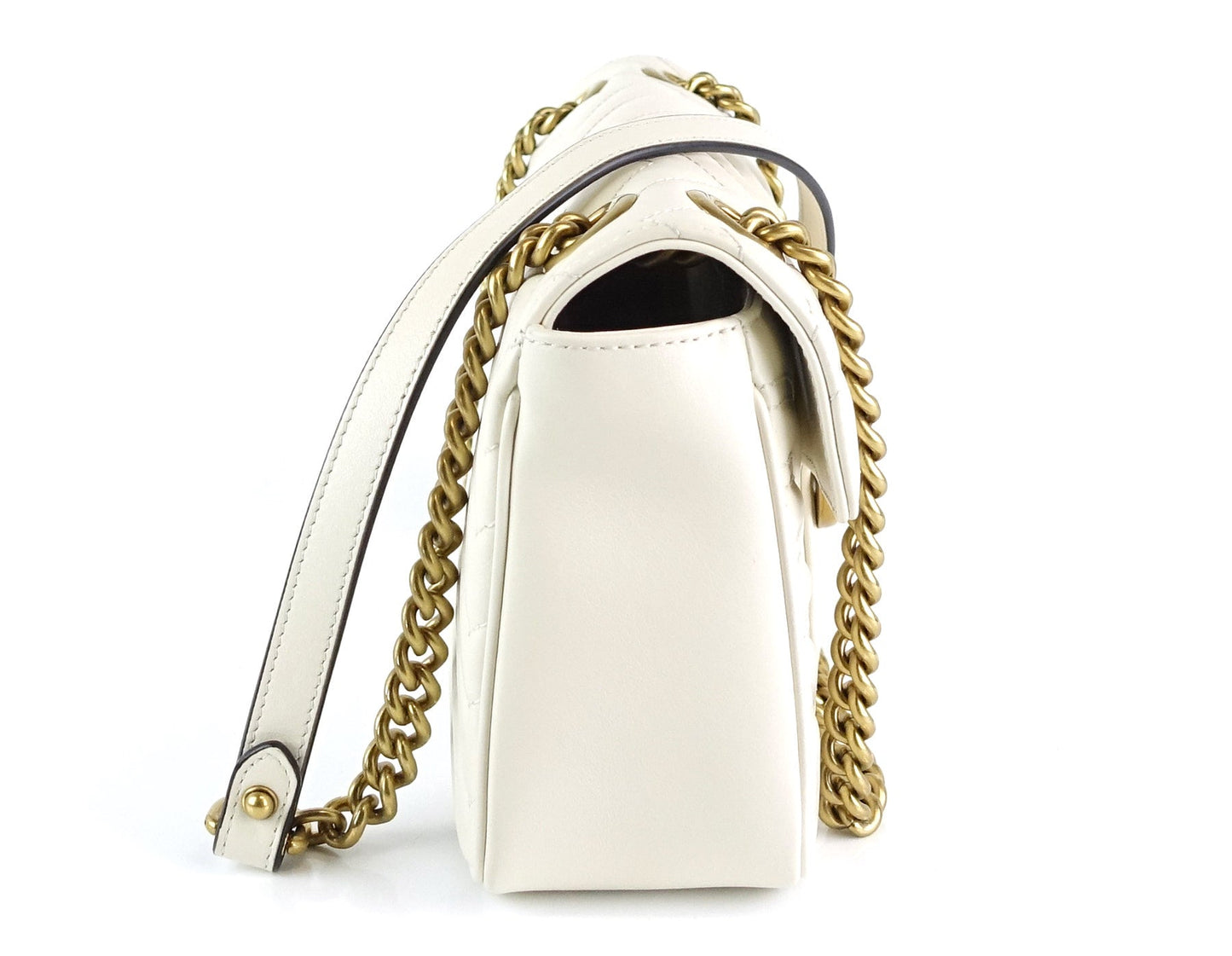Gucci Marmont Matelasse Chevron Leather Small Bag
