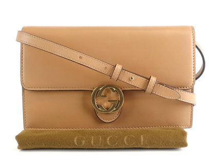 Gucci Leather GG Logo Wallet with Strap