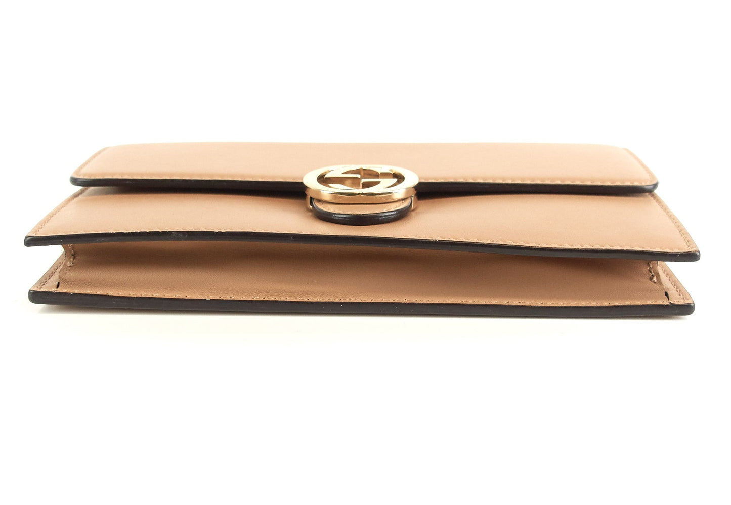 Gucci Leather GG Logo Wallet with Strap