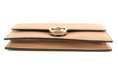 Gucci Leather GG Logo Wallet with Strap