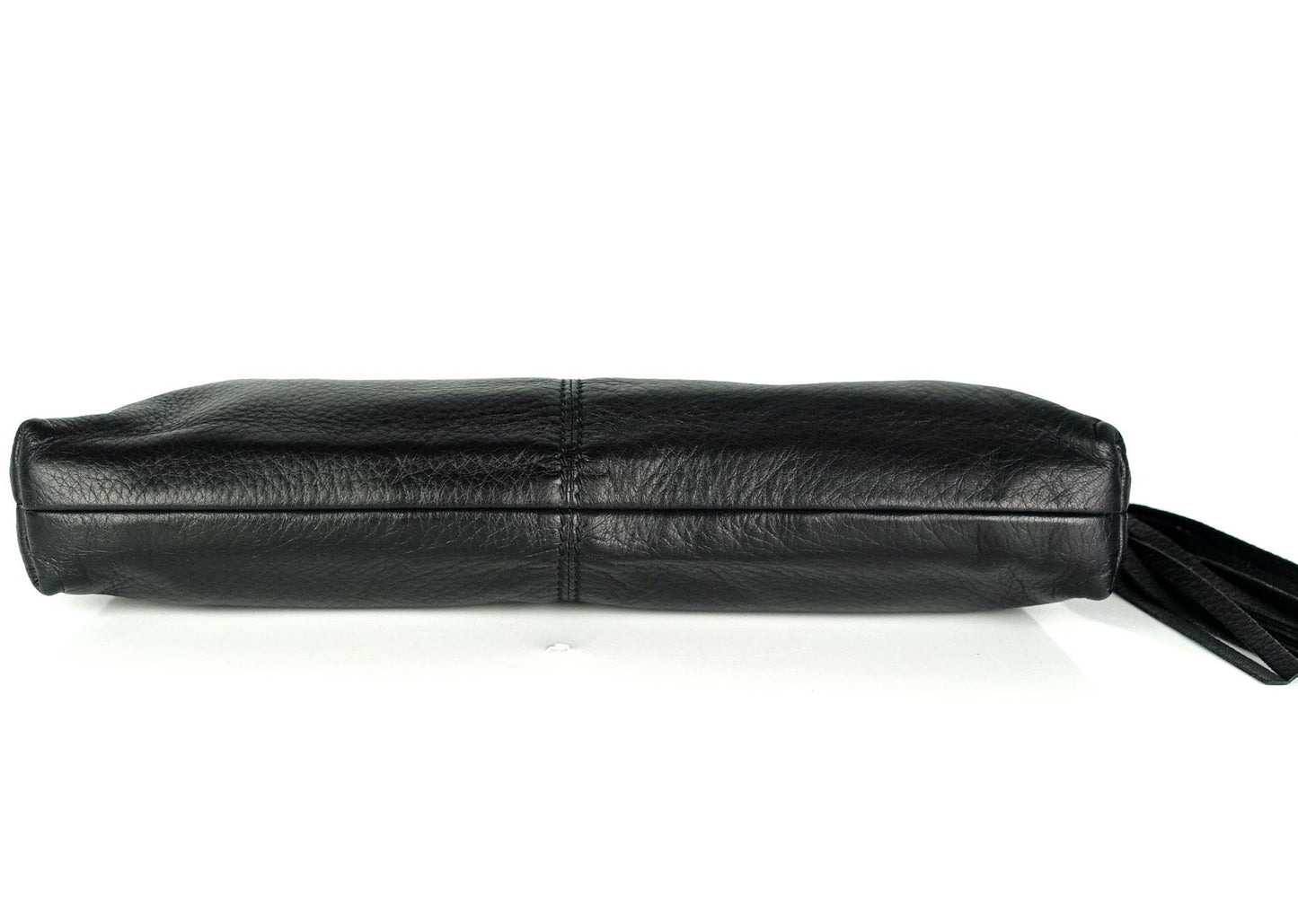 Gucci Sienna Grained Leather Tassel Clutch Bag