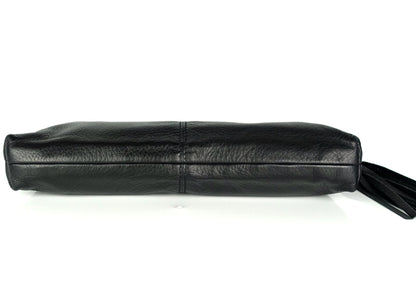 Gucci Sienna Grained Leather Tassel Clutch Bag