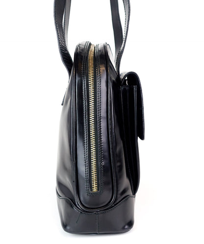 Gucci Patent Leather Front Flap Pocket Tote Bag