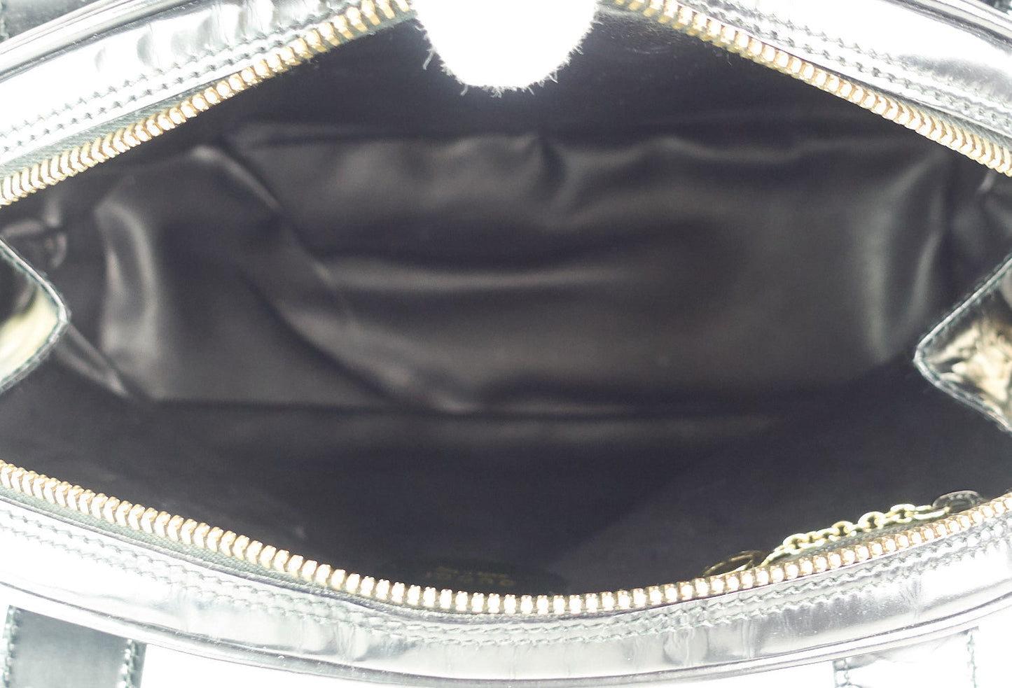 Gucci Patent Leather Front Flap Pocket Tote Bag