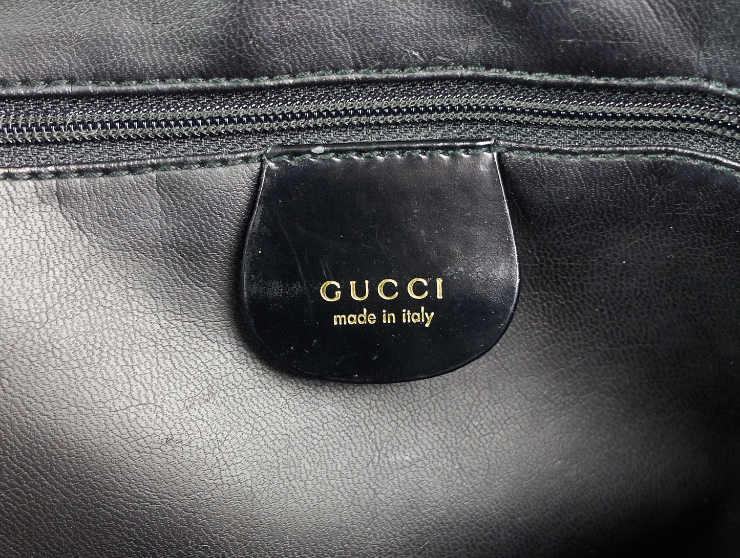 Gucci Patent Leather Front Flap Pocket Tote Bag