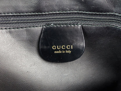 Gucci Patent Leather Front Flap Pocket Tote Bag