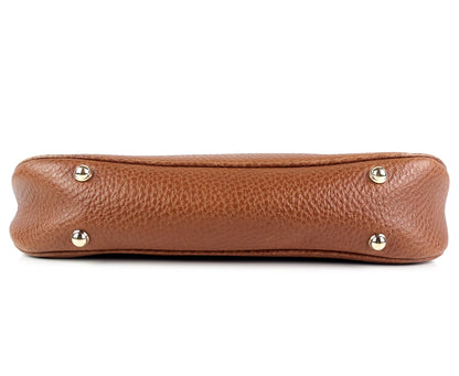 Gucci Jackie Pebbled Leather Bamboo Handle Bag