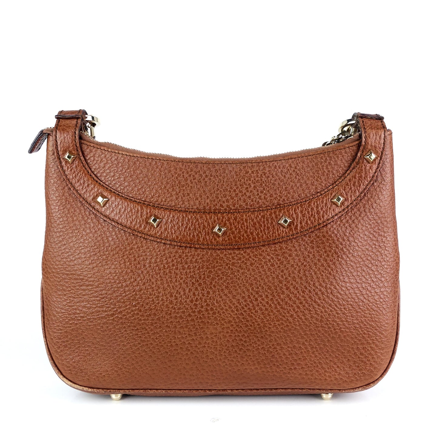 Gucci Jackie Pebbled Leather Bamboo Handle Bag